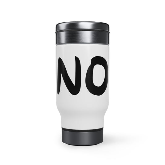 No Stainless Steel Travel Mug with Handle, 14oz