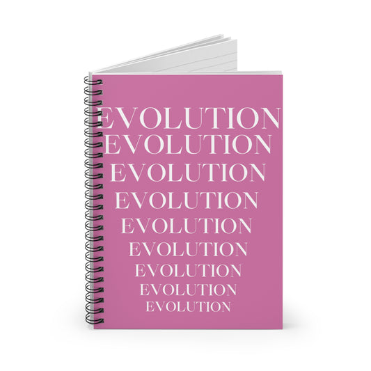 Evolution Pink Spiral Notebook - Ruled Line