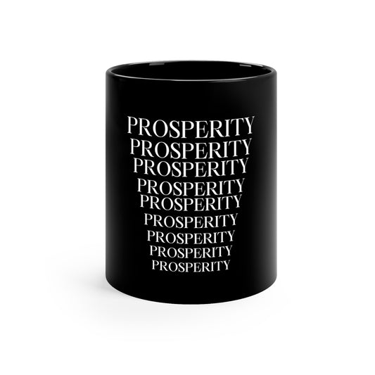 Prosperity 11oz Black Mug