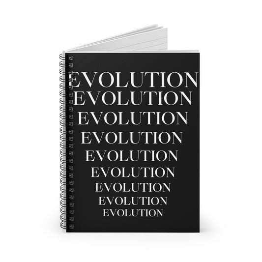 Evolution Black Spiral Notebook - Ruled Line